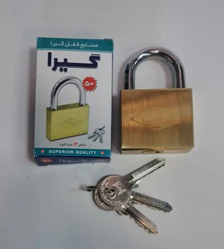 قفل آویز برنجی 50 گیرا