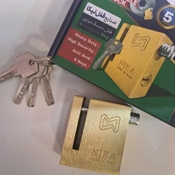 قفل دیسک موتور سیکلت طرح برنجی نیکا