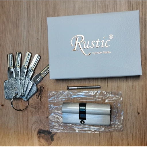 سیلندر قفل درب(مغزی درب) برنجی کامپیوتری ماری روستیک