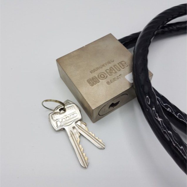 قفل موتور سیکلت بکسلی  فولادی منیر صنعت