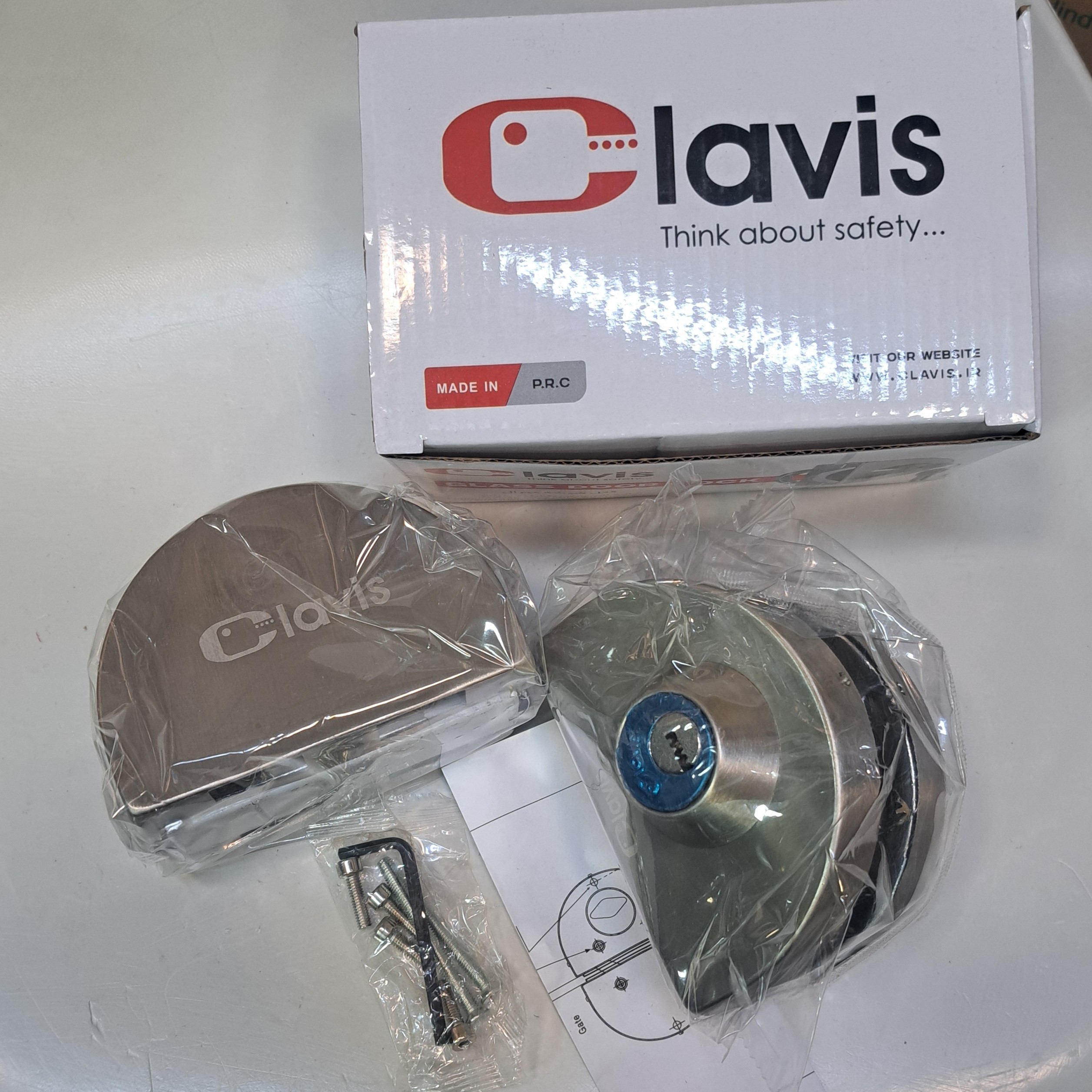 قفل کمری شیشه میرال کلاویس