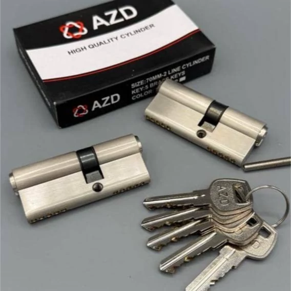 توپی درب (سیلندر) زینک کلید برنجی دوشیار AZD